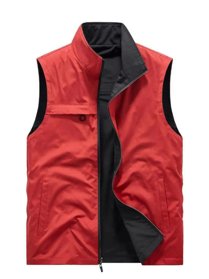 Men's Plus Size Zip Up Vest - Premium  from Trendsi - Just $49.66! Shop now at Handbags Specialist Headquarter