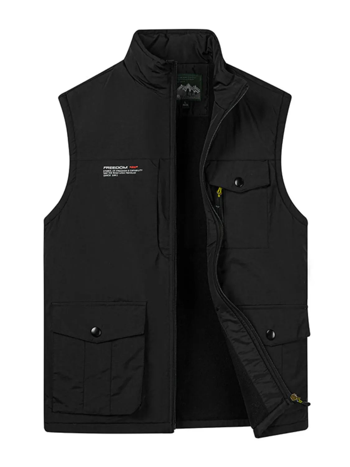 Men's Plus Size Zip Up Vest - Premium  from Trendsi - Just $52.70! Shop now at Handbags Specialist Headquarter
