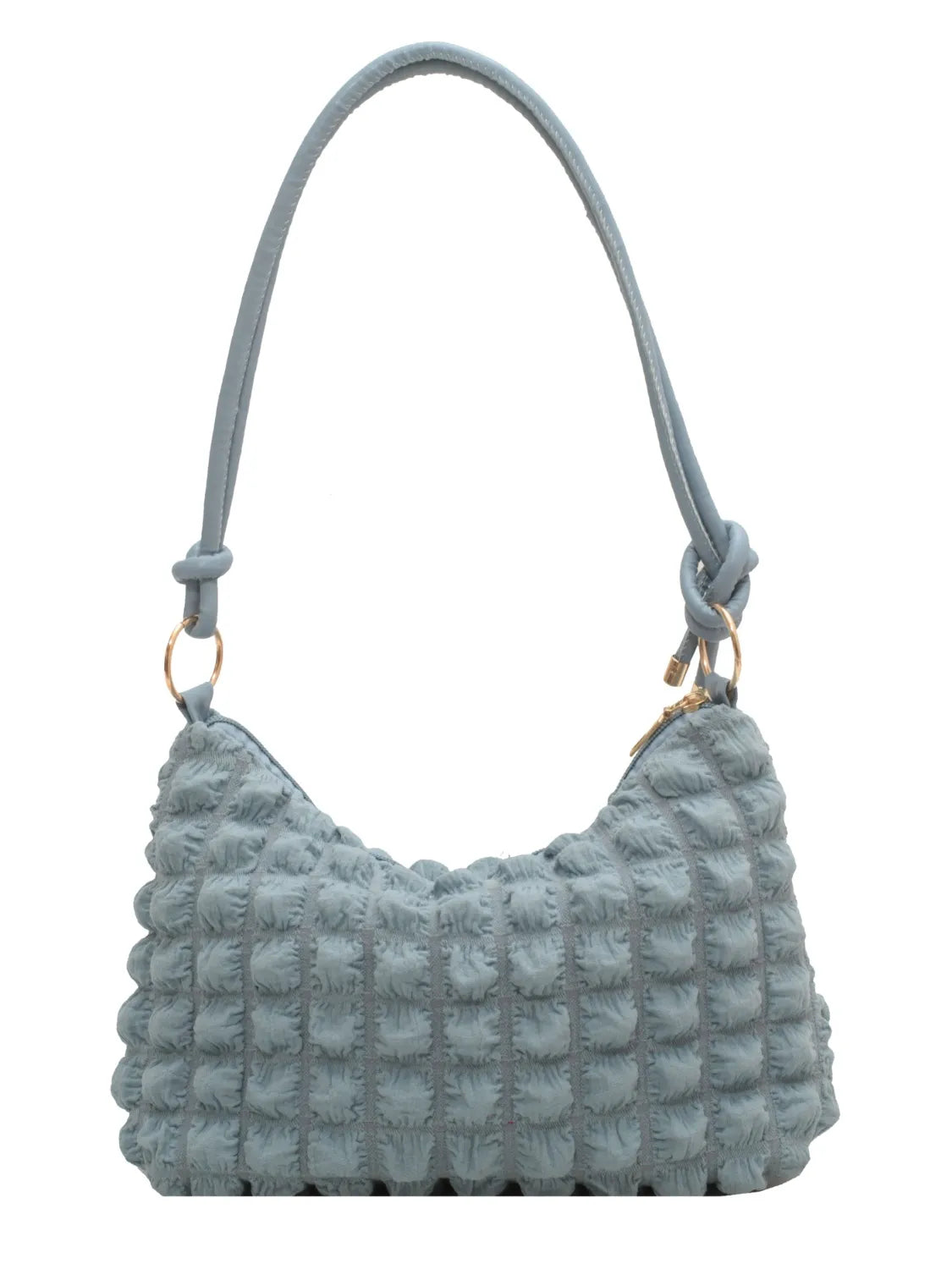 Quilted Bubble Textured Shoulder Bag.