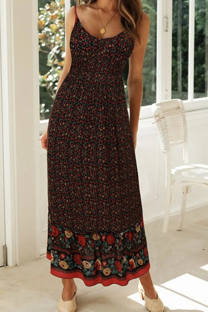 Printed Maxi Cami Dress - Premium Maxi Dress from Trendsi - Just $29.99! Shop now at Handbags Specialist Headquarter