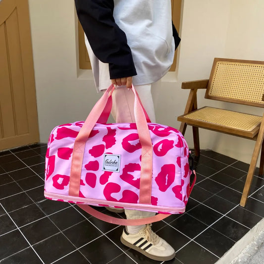 Oxford Cloth Printed Travel Bag - Premium travel-bag from Trendsi - Just $44.99! Shop now at Handbags Specialist Headquarter