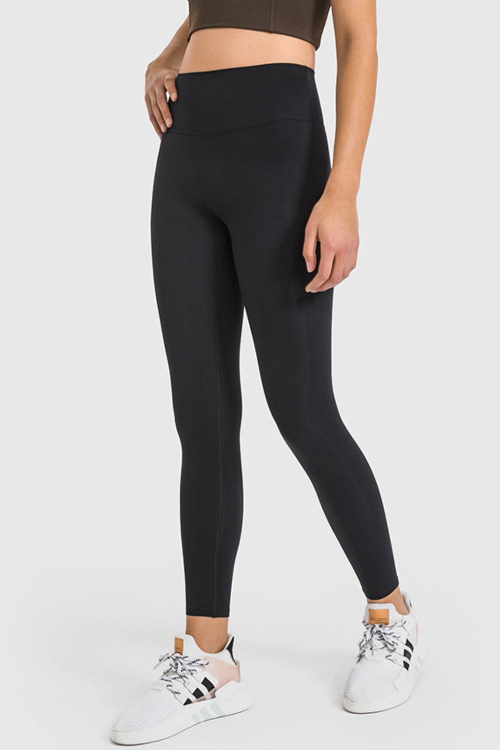 Millennia High Waist Ankle-Length Yoga Leggings - Premium Leggings from Trendsi - Just $62.76! Shop now at Handbags Specialist Headquarter
