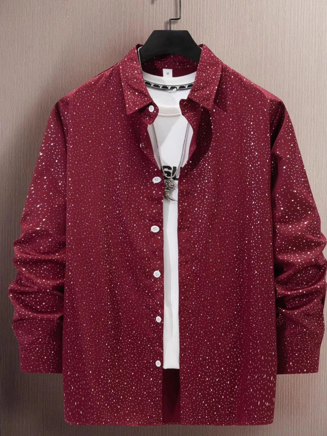 Men's Full Size Button Up Long Sleeve Shirt Plus Size - Premium Men's Shirt's from Trendsi - Just $28.42! Shop now at Handbags Specialist Headquarter