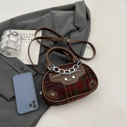 Plaid Print Crossbody Bag - Premium Handbags from Trendsi - Just $27.99! Shop now at Handbags Specialist Headquarter