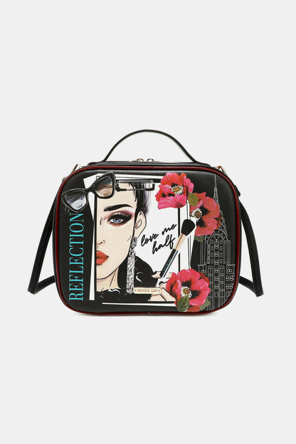 Nicole Lee USA Printed Handbag with Three Pouches - Premium Handbags from Trendsi - Just $39! Shop now at Handbags Specialist Headquarter
