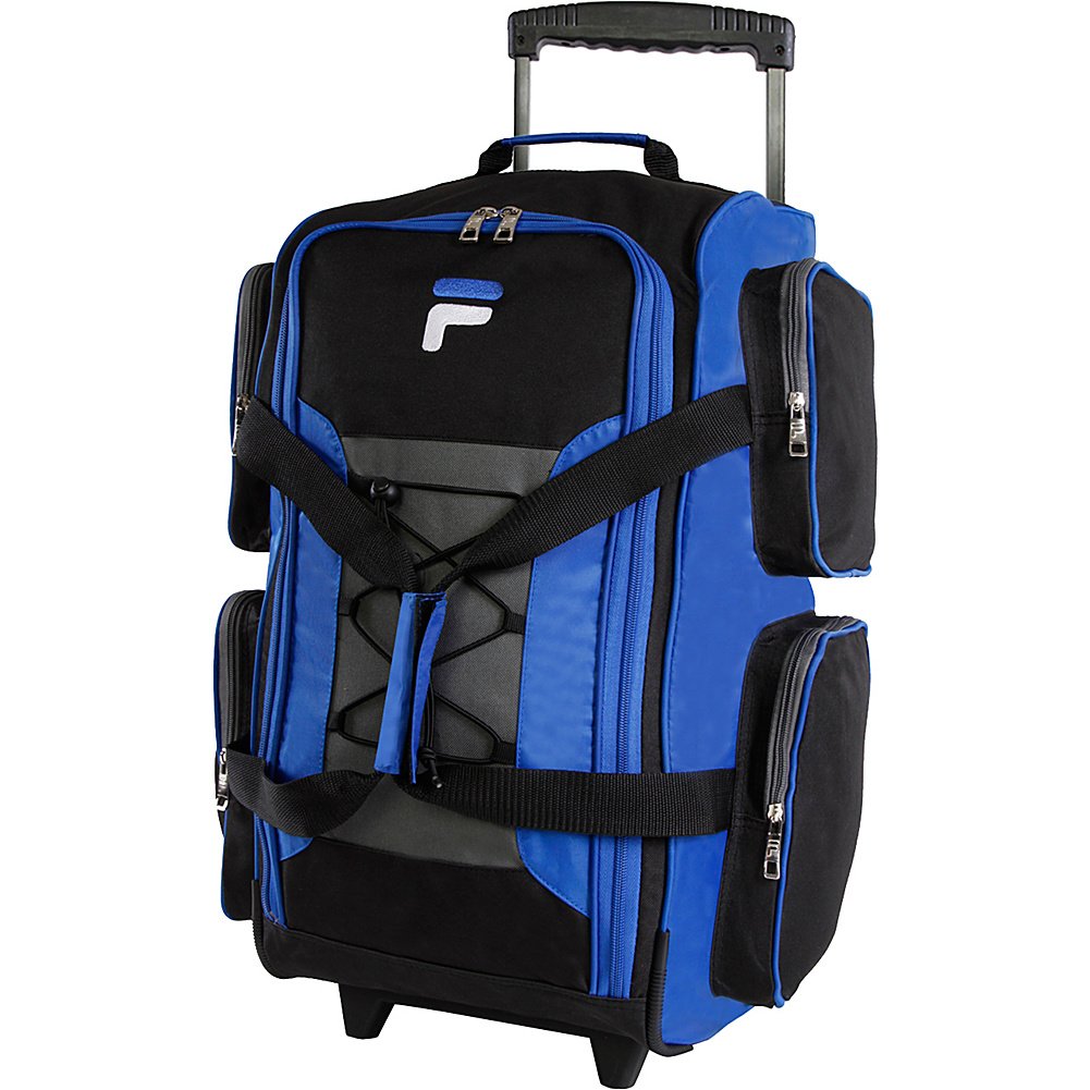 Fila 22 UltraLite Black Rolling Duffel Bag