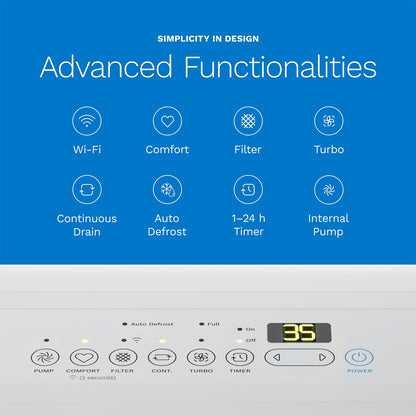hOmeLabs Smart 50 Pint Dehumidifier 7000 Sq Ft