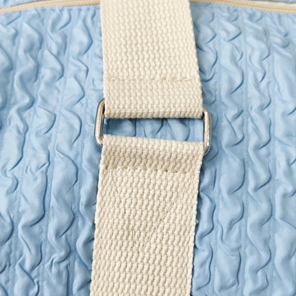 Textured Nylon Travel Bag - Premium travel-bag from Trendsi - Just $44.99! Shop now at Handbags Specialist Headquarter