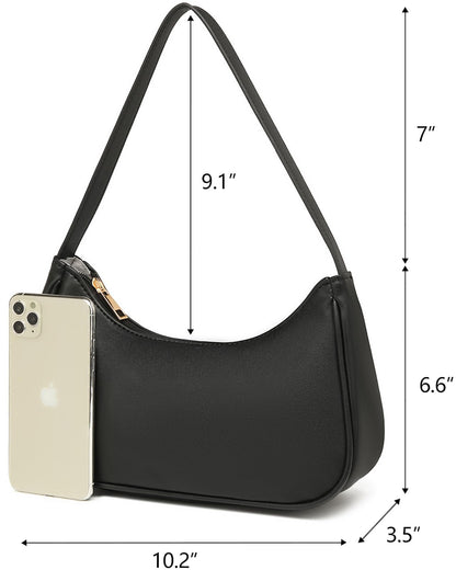 Afashor Retro Vegan Leather Sling Tote Bag