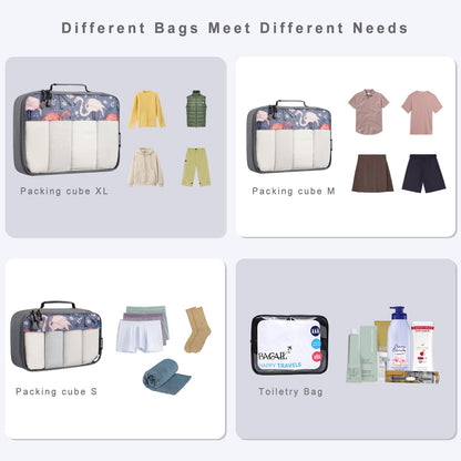 BAGAIL Travel Cubes: 8/9 Set Packing Organizers