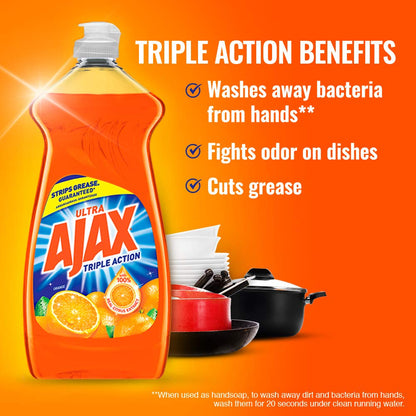 Ajax Triple Orange Dish Soap - 90 fl oz