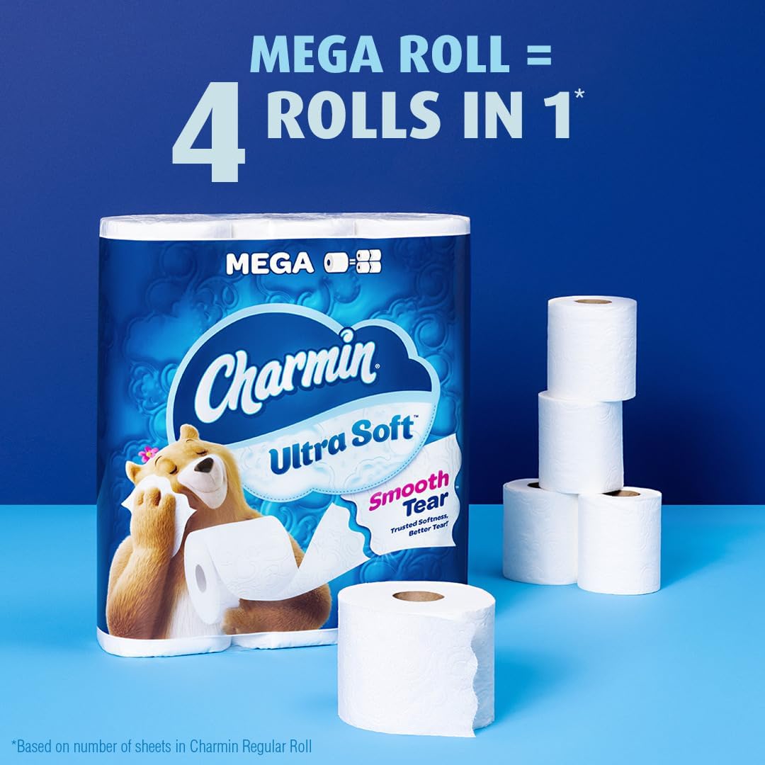 Charmin Cloud Soft: 6 Mega = 24 Regular Rolls
