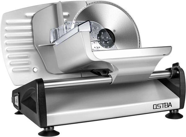 Slice your way to perfection with the OSTBA Meat Slicer. Safely and easily slice through meats, cheeses, and bread with the child lock protection and adjustable thickness feature. The 7.5'' stainless steel blade and food carriage make slicing a breeze, - Premium Appliances from Visit the OSTBA Store - Just $164.99! Shop now at Handbags Specialist Headquarter