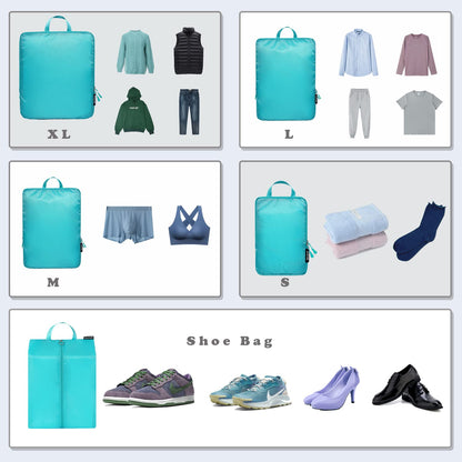 BAGAIL Travel Compression Cubes Set for Packing Ease