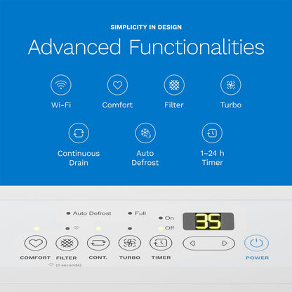 hOmeLabs Smart 50 Pint Dehumidifier 7000 Sq Ft