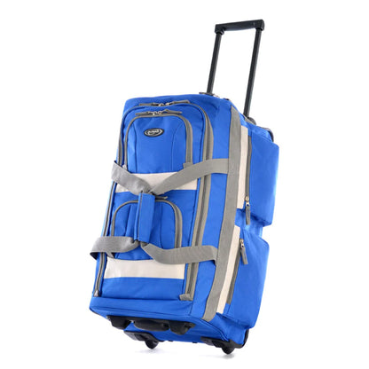 Olympia 22 Max Wheeled Duffel: 8-Pocket Water-Resist
