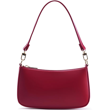 Retro Vegan Leather Shoulder Bag