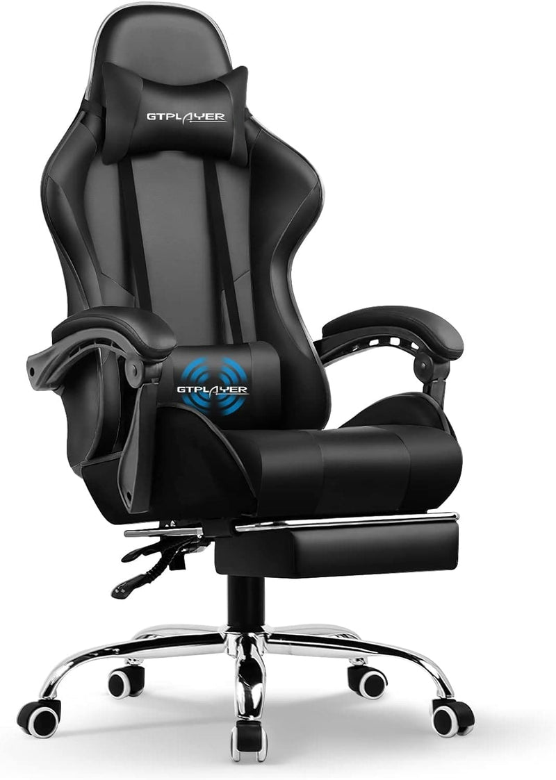 GTPLAYER Gaming Chair, Computer Chair with Footrest and Lumbar Support, Height Adjustable Game Chair with 360°-Swivel Seat and Headrest and for Office or Gaming (White) - Premium FURNITURE & DECOR from Visit the GTPLAYER Store - Just $178.99! Shop now at Handbags Specialist Headquarter