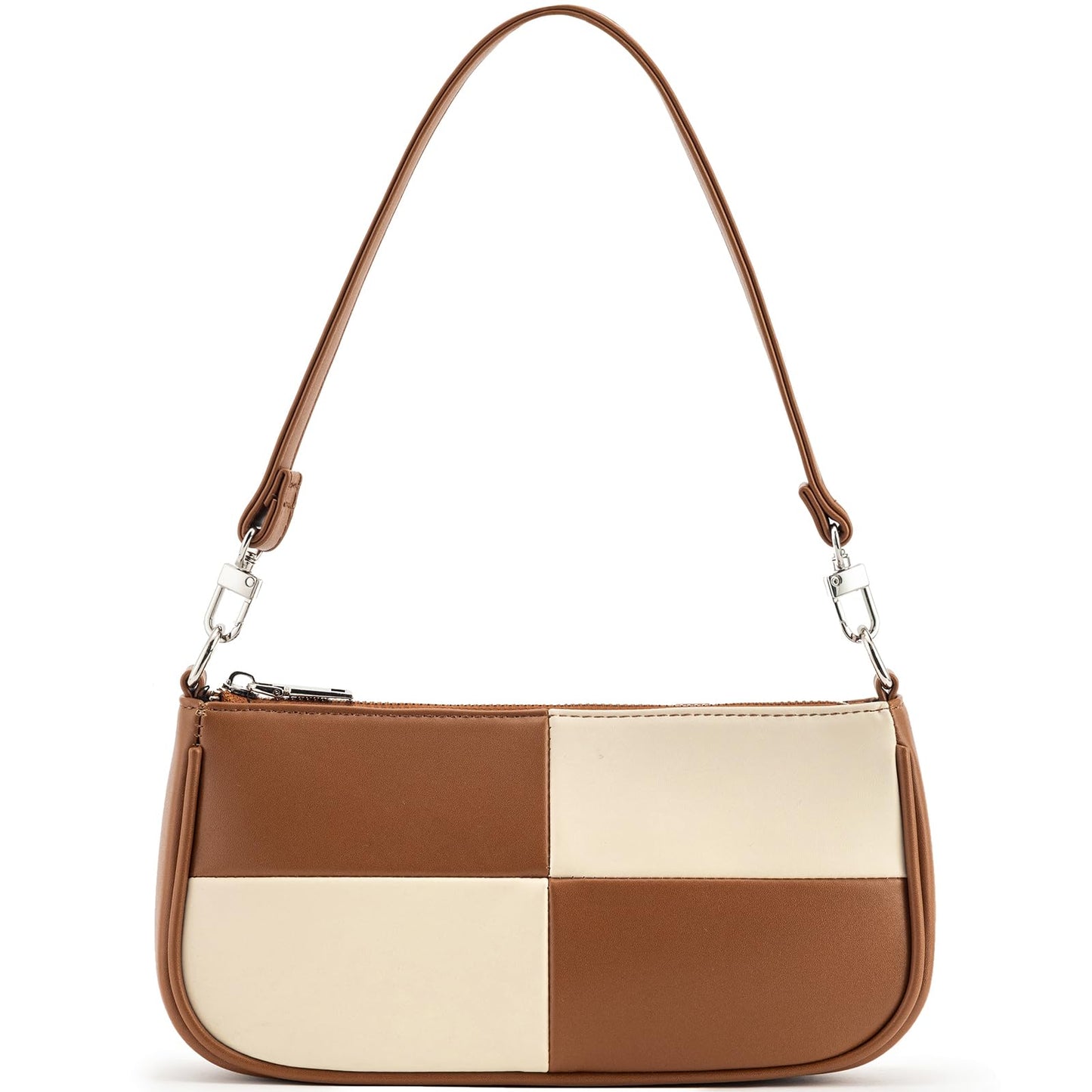 Retro Vegan Leather Shoulder Bag
