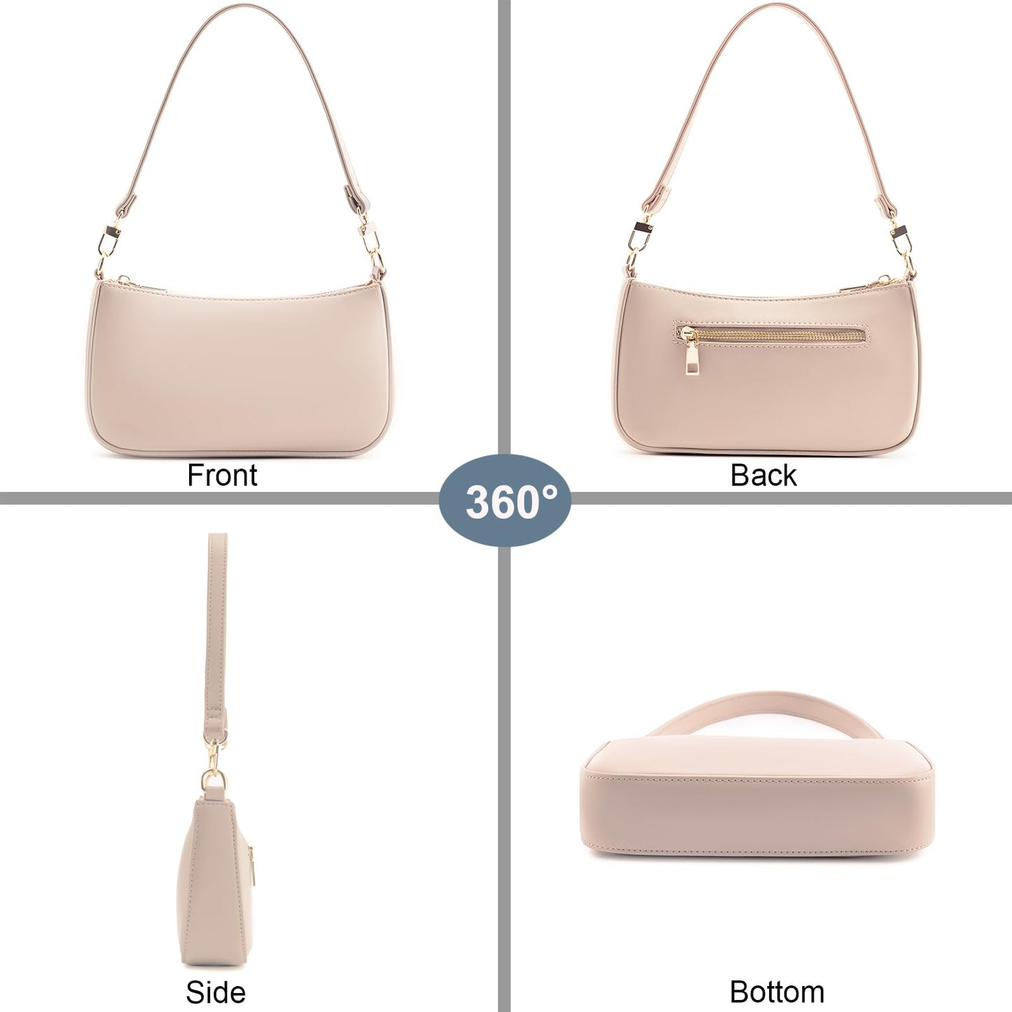 Retro Vegan Leather Shoulder Bag