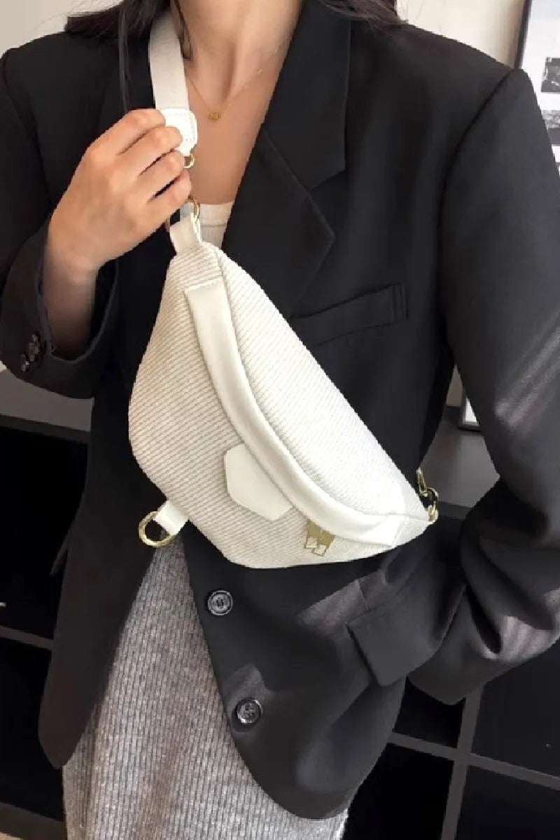 Zenana Corduroy Crossbody Bag with Removable Strap - Premium Crossbody Bag from Trendsi - Just $32.99! Shop now at Handbags Specialist Headquarter