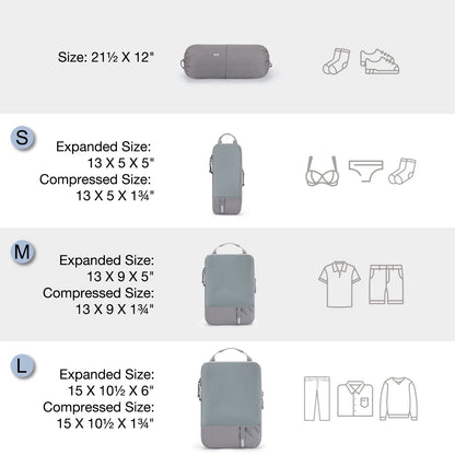 PackPro 6 Set Compression Cubes for Travel