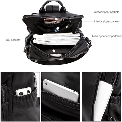 CLUCI Luxe Convertible Leather Backpack Purse