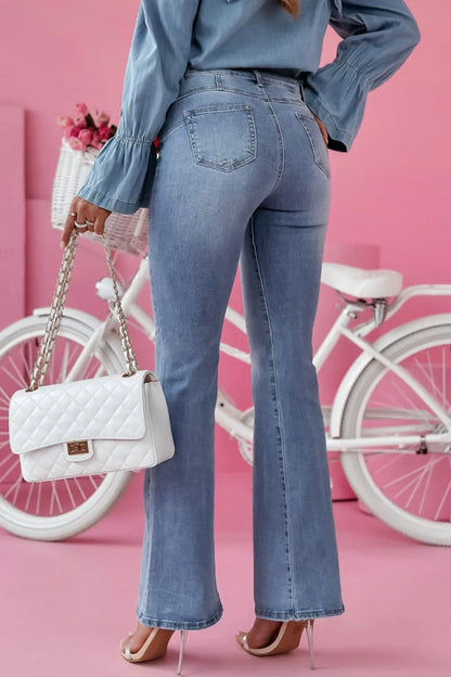 Bootcut Jeans with Pockets - Premium Women / Jeans & Denim from Trendsi - Just $33.62! Shop now at Handbags Specialist Headquarter