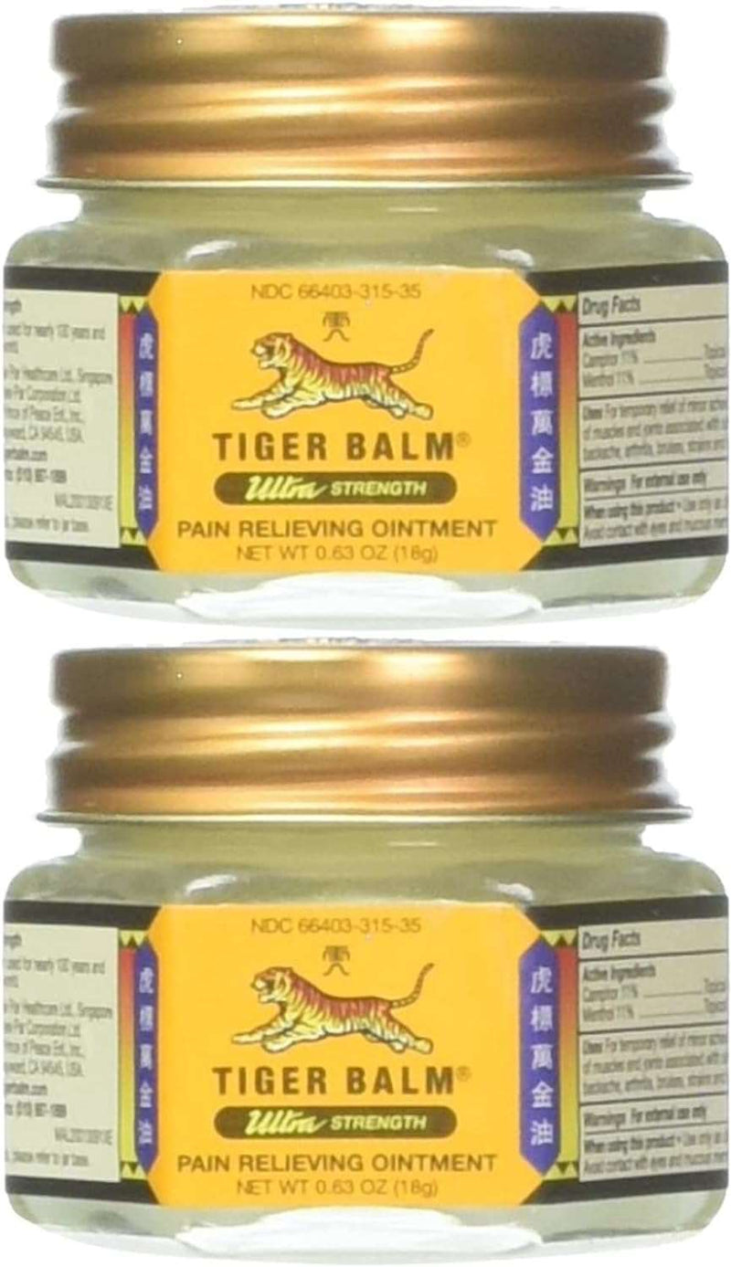 Tiger Balm Ultra Strength Pain Relieving Ointment Non-Staining 18 gm - Premium Health Care from Visit the Tiger Balm Store - Just $12.99! Shop now at Handbags Specialist Headquarter