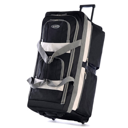 Olympia 22 Max Wheeled Duffel: 8-Pocket Water-Resist