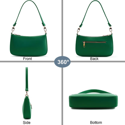 Retro Vegan Leather Shoulder Bag