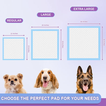 Puppy Pee Pro Pads - 100 Count Super Absorbent Set