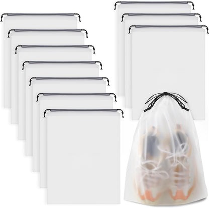 Travel Clear Shoe Bags - 5 Pack Waterproof Storage