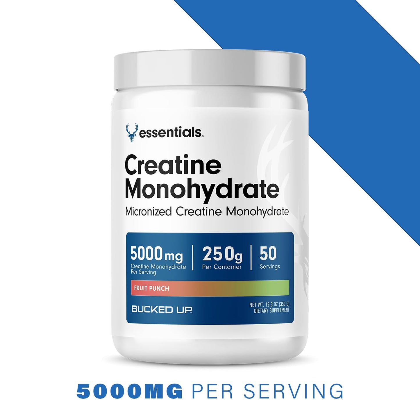 Bucked Up Micronized Creatine - Unflavored Power Boost