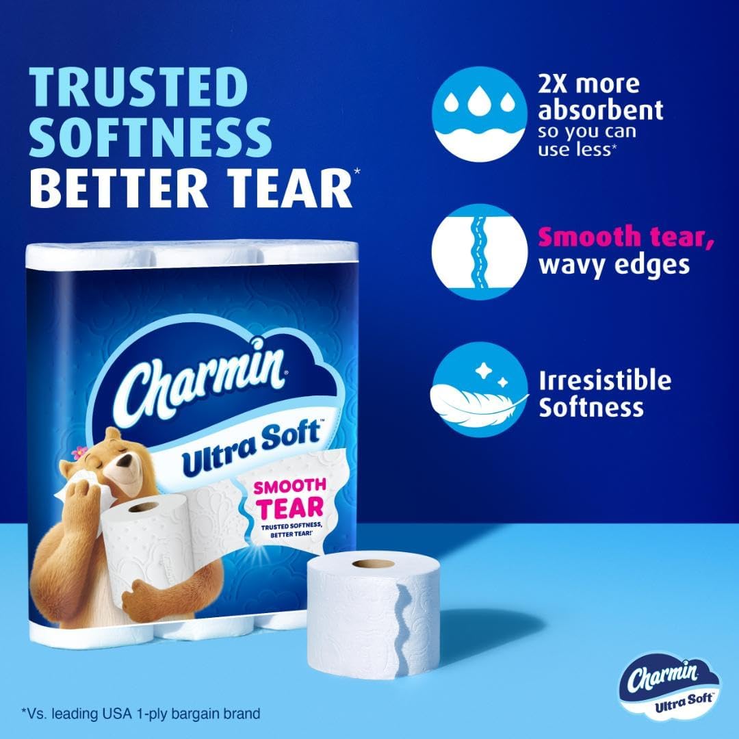Charmin Cloud Soft: 6 Mega = 24 Regular Rolls