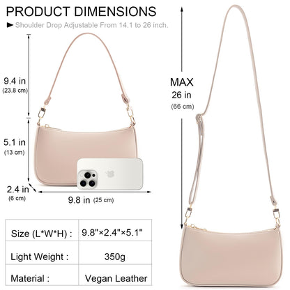 Retro Vegan Leather Shoulder Bag