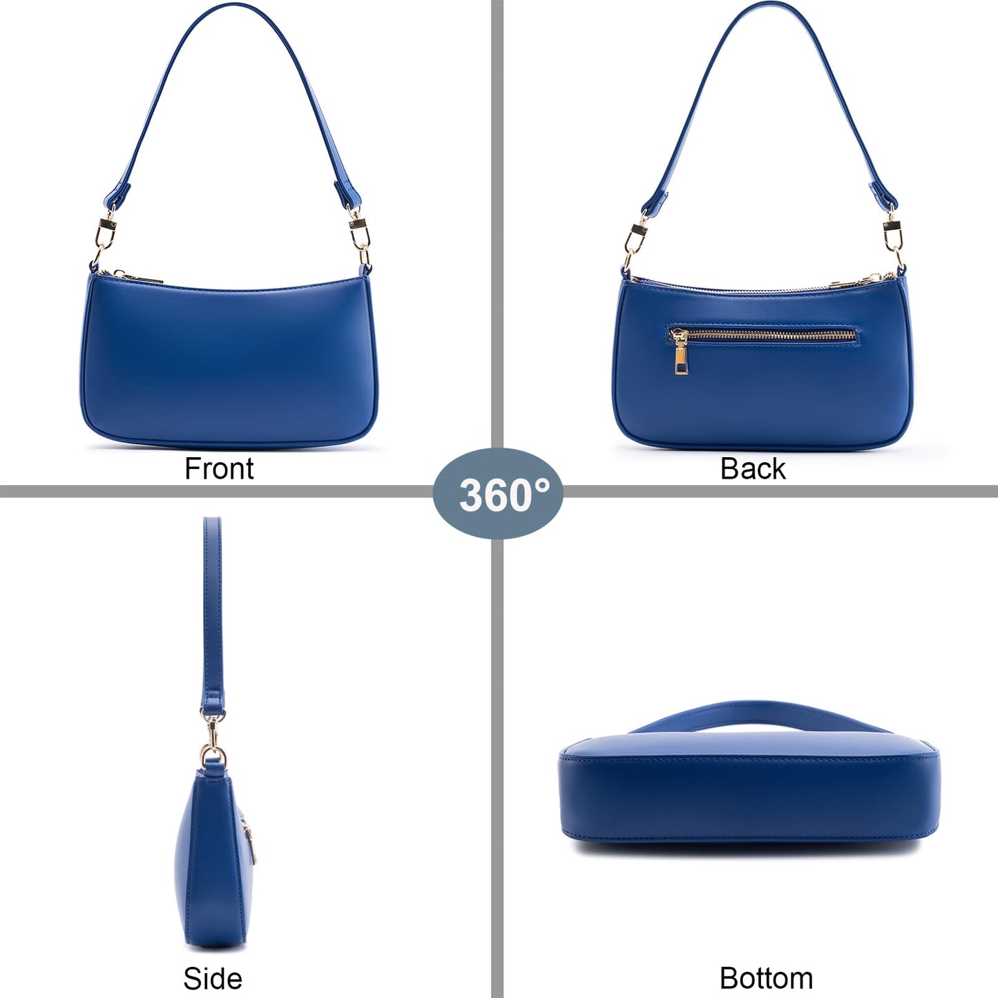 Retro Vegan Leather Shoulder Bag