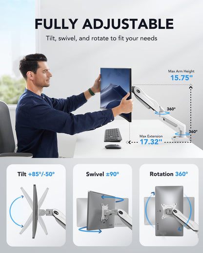 HUANUO Gas Monitor Arm - Adjustable VESA Stand