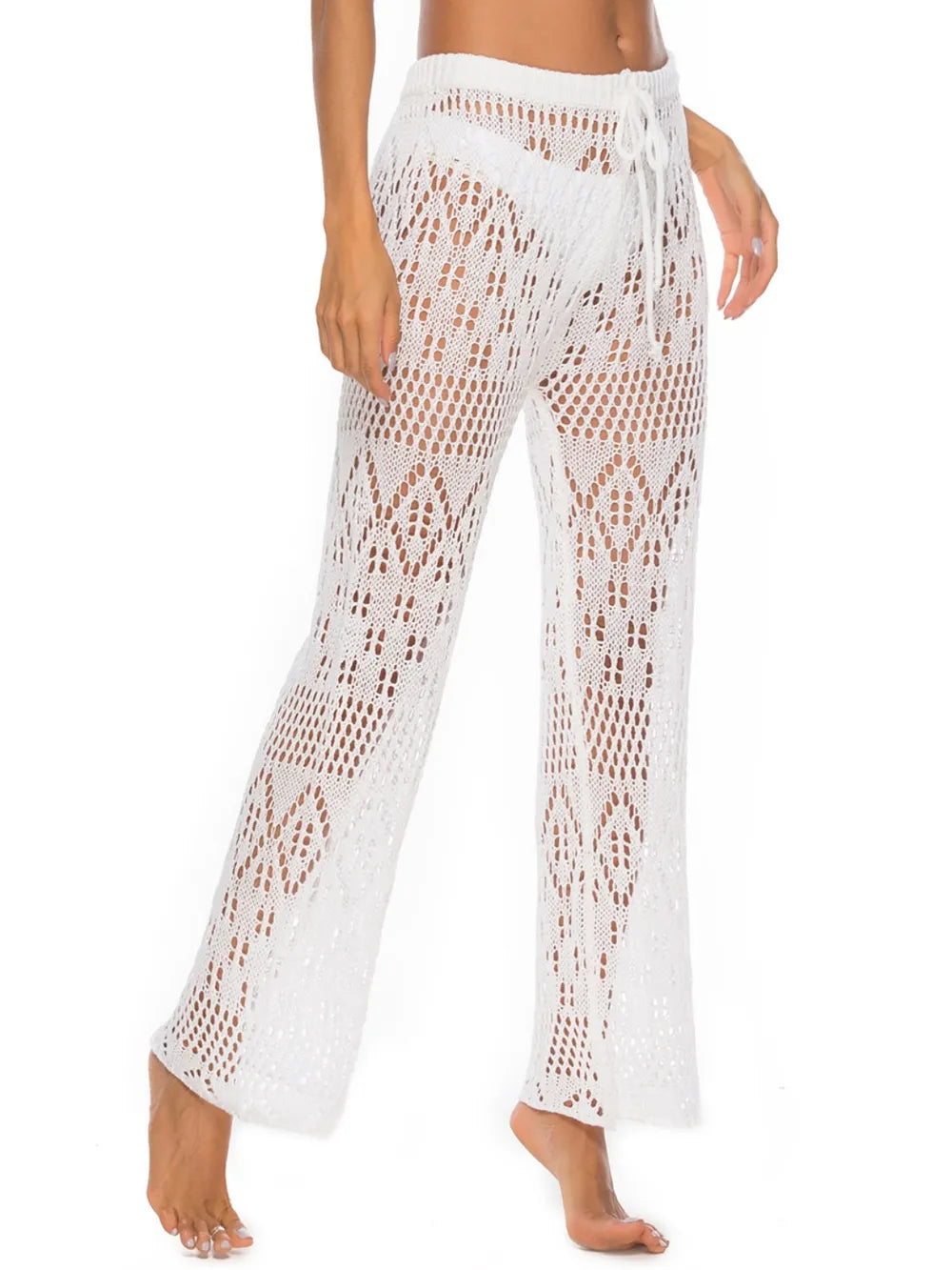 Cutout Straight Swim Pants - Premium Bottoms from Trendsi - Just $25! Shop now at Handbags Specialist Headquarter