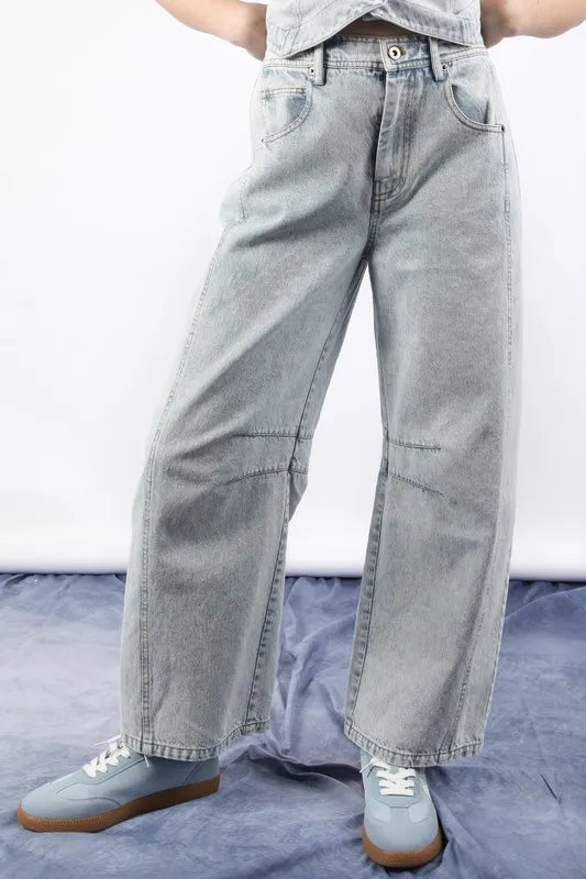 VERY J Wide Leg Comfy Jeans - Premium Women / Jeans & Denim from Trendsi - Just $46.64! Shop now at Handbags Specialist Headquarter