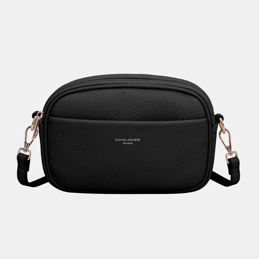 David Jones PU Leather Small Crossbody Bag - Premium Crossbody Bag from Trendsi - Just $44.99! Shop now at Handbags Specialist Headquarter