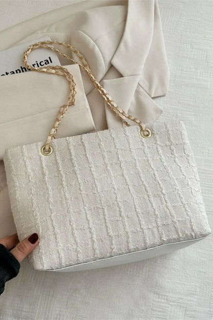 Polyester Texture Chain Tote bag.