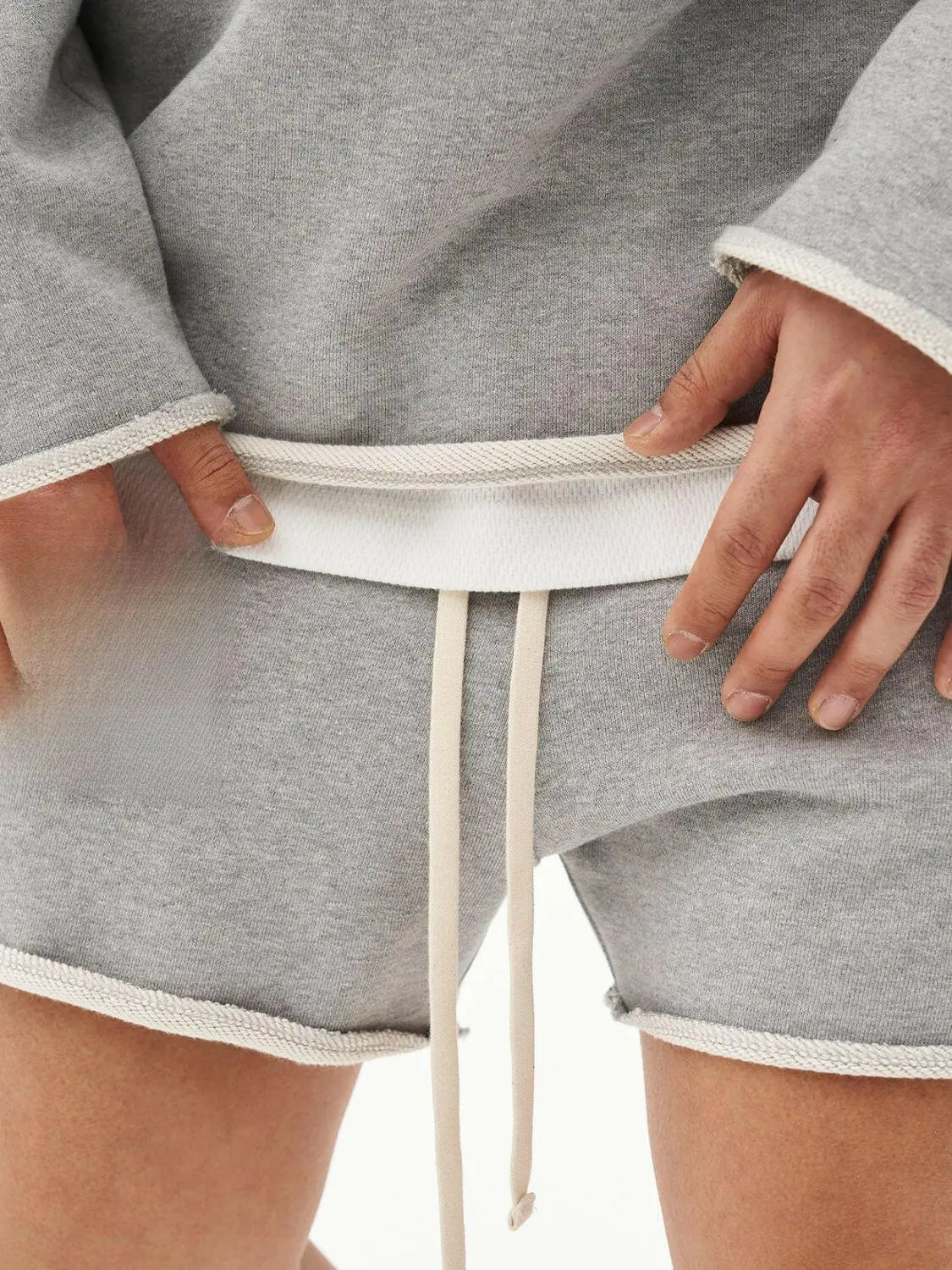 Men's Plus Size Drawstring Shorts.