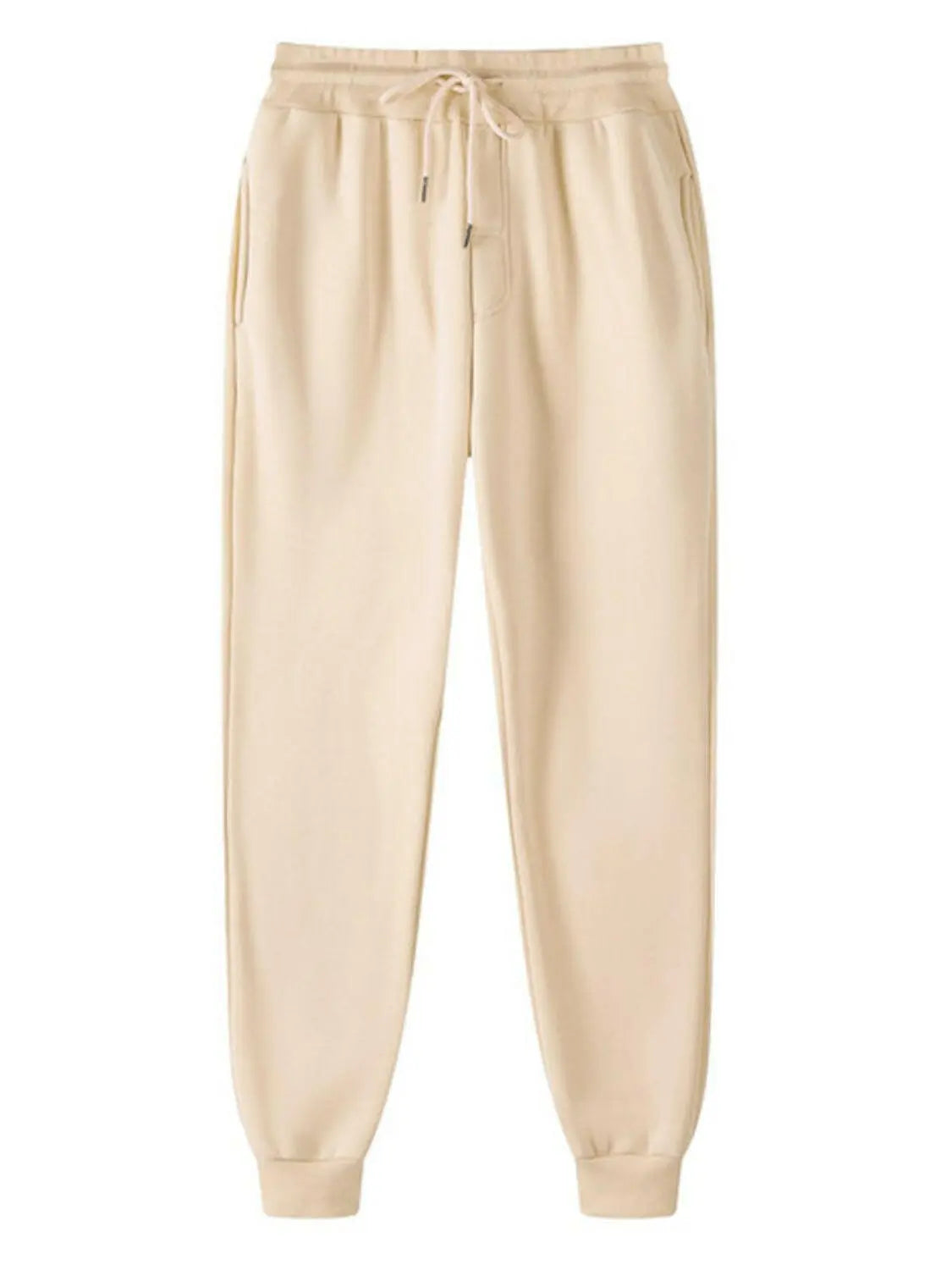 Men's Full Size Drawstring Jogger Pants with Pockets Plus Size.