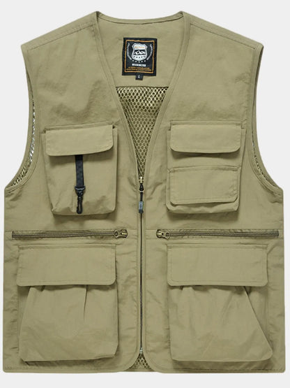 Men's Plus Size Zip Up Vest - Premium  from Trendsi - Just $46.12! Shop now at Handbags Specialist Headquarter