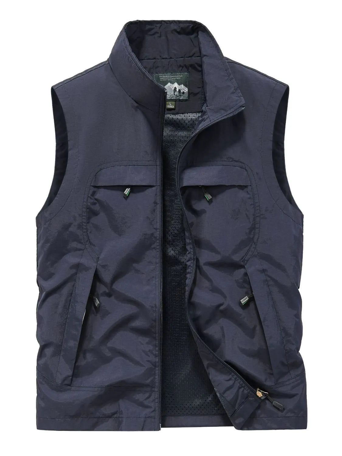 Men's Plus Size Zip Up Vest - Premium  from Trendsi - Just $41.78! Shop now at Handbags Specialist Headquarter