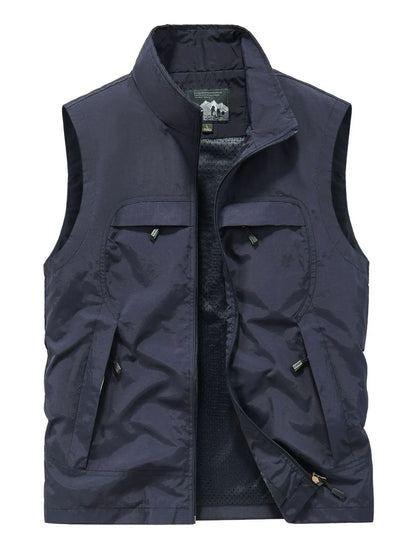 Men's Plus Size Zip Up Vest - Premium  from Trendsi - Just $41.78! Shop now at Handbags Specialist Headquarter