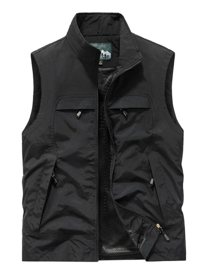 Men's Plus Size Zip Up Vest - Premium  from Trendsi - Just $41.78! Shop now at Handbags Specialist Headquarter