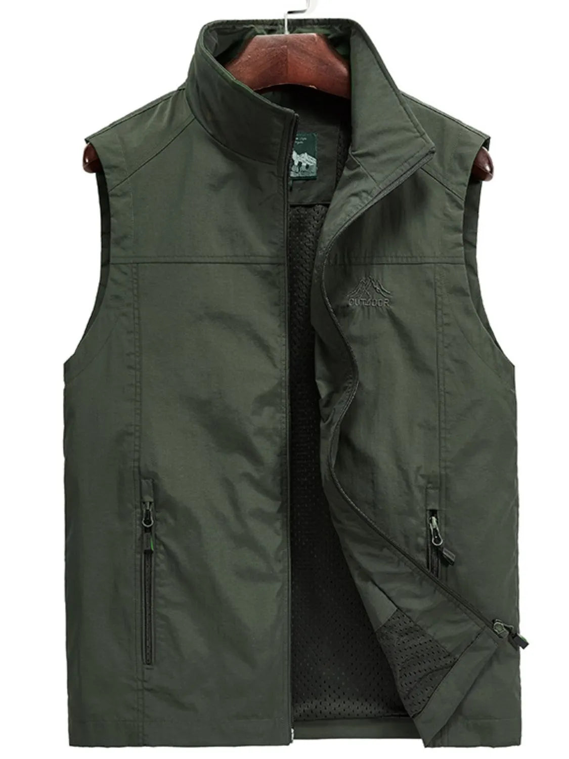 Men's Plus Size Zip Up Vest - Premium  from Trendsi - Just $41.96! Shop now at Handbags Specialist Headquarter