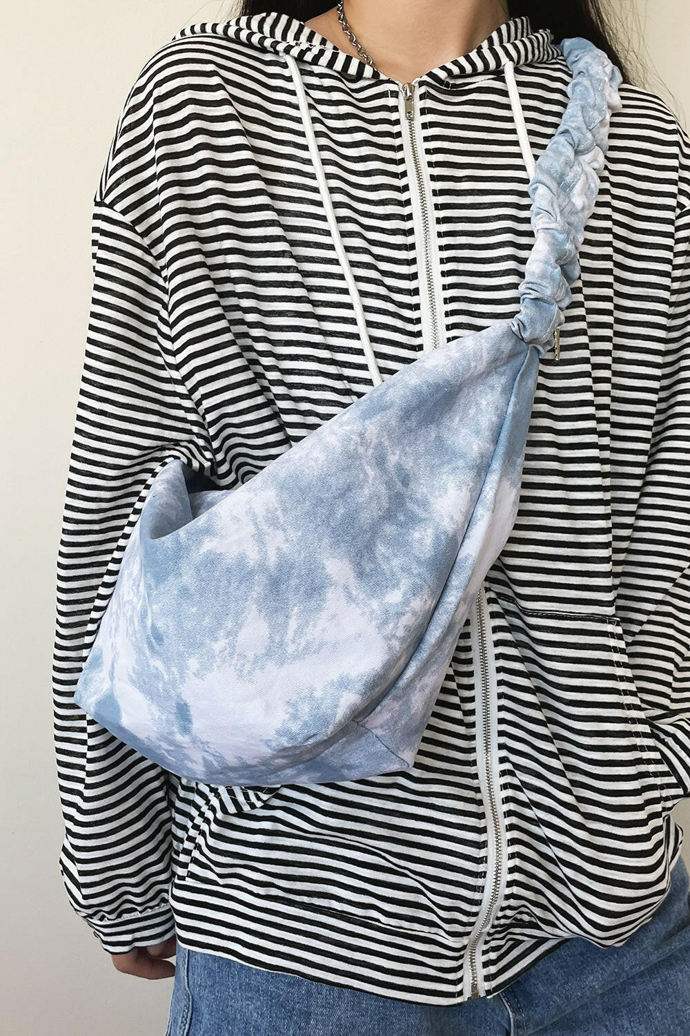 Tie-Dye Canvas Sling Bag.